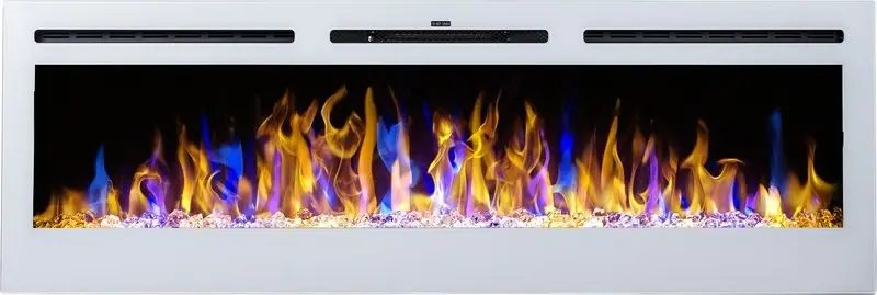 Електричний настінний камін A &mdash; Flame Majestic 45 білий