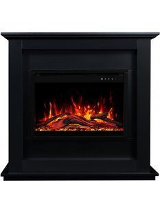 Каминокомплект AFLAMO SUND Черный + 3D 60x60