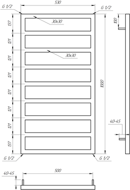Сушка для рушників Jazi 120x53 см