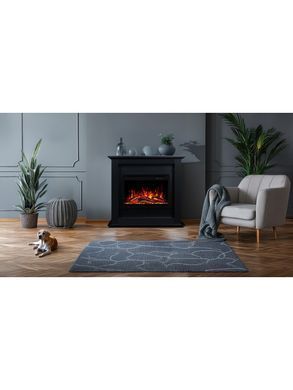 Каминокомплект AFLAMO SUND Черный + 3D 60x60