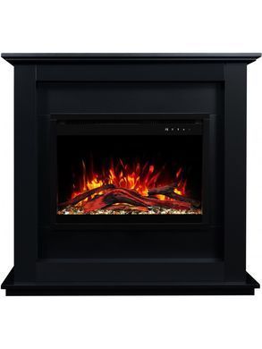 Каминокомплект AFLAMO SUND Черный + 3D 60x60