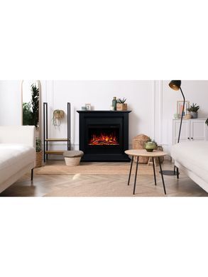 Каминокомплект AFLAMO SUND Черный + 3D 60x60