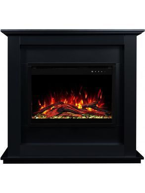 Каминокомплект AFLAMO SUND Черный + 3D 60x60