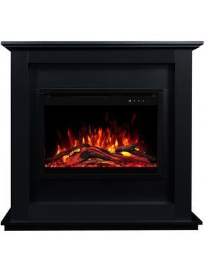 Каминокомплект AFLAMO SUND Черный + 3D 60x60