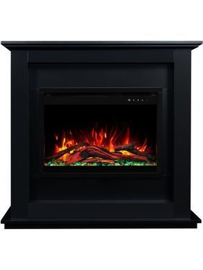 Каминокомплект AFLAMO SUND Черный + 3D 60x60
