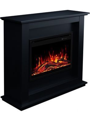 Каминокомплект AFLAMO SUND Черный + 3D 60x60