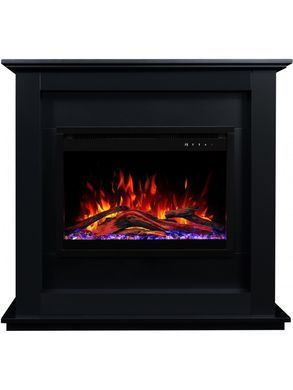 Каминокомплект AFLAMO SUND Черный + 3D 60x60
