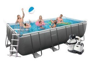 КАРКАСНИЙ БАСЕЙН INTEX, 549Х274Х132СМ (ПІСОЧНИЙ НАСОС, СХОДИ, ТЕНТ, ПІДСТИЛКА)