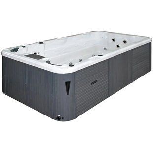 Плавальний SPA басейн Passion Spas Aquatic 1 Eco (400x228x126 см), Сріблясто-білий