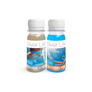 Серебряный бактерицидный комплекс Silver Life для бассейна (2*50 мл), ресурс 2,5 м3