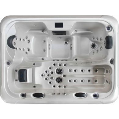 Гідромасажний басейн Aquajoy Miami (230х170х92 см), Сріблясто-білий мармур