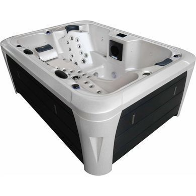 Гідромасажний басейн Aquajoy Miami (230х170х92 см), Сріблясто-білий мармур