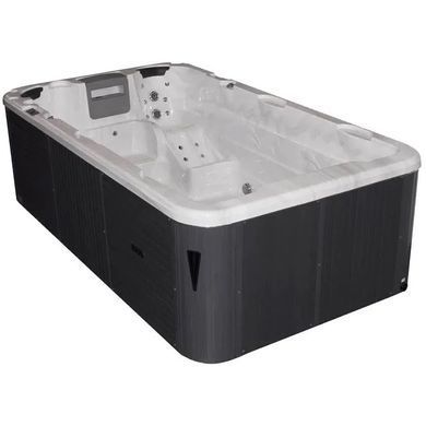 Плавальний SPA басейн Passion Spas Aquatic 1 Eco (400x228x126 см), Сріблясто-білий