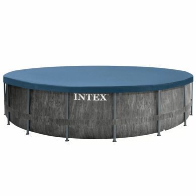 Каркасный бассейн Intex 26742 GREYWOOD (457х122 см) с картриджным фильтром, лестницей и тентом