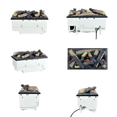 Электрокамин паровой Dimplex Opti-Myst Cassette 400 LED LOG с настоящим 3D эффектом пламени, со звуком и дровами (CAS400LNH-INT-400L-LOGbed)
