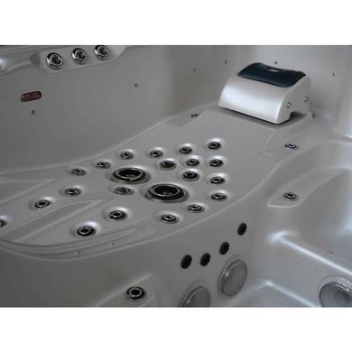 Гідромасажний басейн Aquajoy Miami (230х170х92 см), Сріблясто-білий мармур