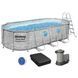 Каркасный бассейн Bestway Ротанг 56716 (549х274х122 см) с картриджным фильтром, лестницей и тентом