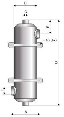 Теплообменник MAXI-FLO 60 кВт трубчатый Pahlen