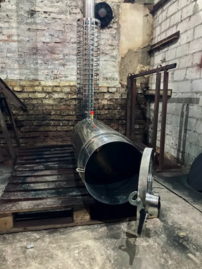 Дровяной нагреватель для бассейнов и купелей FIREPOOL 40-45 КВТ с дымоходом