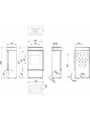 Сталева піч Defro Home CUBE MINI