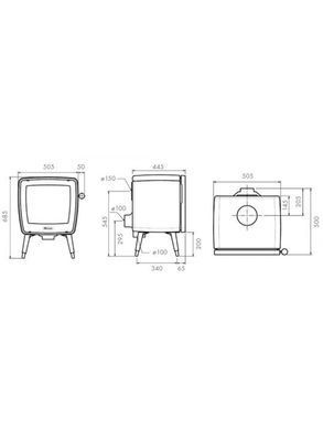 Чугунная печь Dovre VINTAGE 35/E8