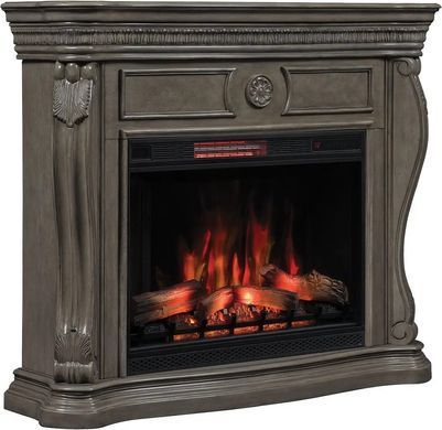Каминокомплект aflamo Lexington Gray серый + LED 90 3D