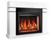 Камінокомплект ArtiFlame Lindos AF28S білий з обігрівом і звуком горіння вогню