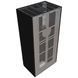 Камін Kratki FLOKI BOX лівий 8 kW &Oslash; 160 в обудові з керамограніту NERO ASSOLUTO