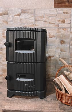 Конвекционная печь &laquo;евро буржуйка&raquo; Duval EM-5150 BL (BLACK EDITION)
