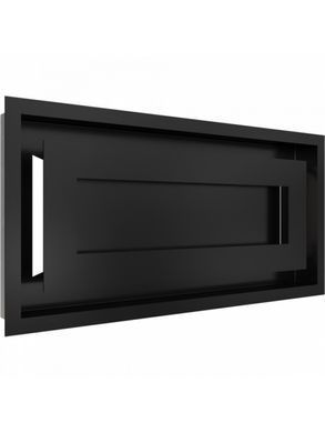 Вентиляційна решітка Kratki 22х45 см WIND чорна
