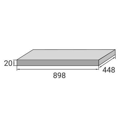 Плитка для террасы Aquaviva Granito Light Gray, 448x898x20 мм