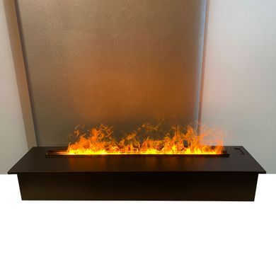 Електрокамін паровий A-Fire Cassette SF100 LOG з реальним 3D ефектом полум'я, звуком та дровами.