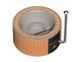 Купіль на дровах Finspa &rdquo;Міраж&rdquo; із внутрішнім котлом термовагонка, купіль сіра, 15 кВт