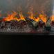 Електрокамін паровий A-Fire Cassette SF100 LOG з реальним 3D ефектом полум'я, звуком та дровами.