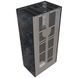 Камін Kratki FLOKI BOX лівий 8 kW &Oslash; 160 в обудові з керамограніту OSSIDO NERO