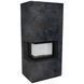 Камін Kratki FLOKI BOX лівий 8 kW &Oslash; 160 в обудові з керамограніту OSSIDO NERO