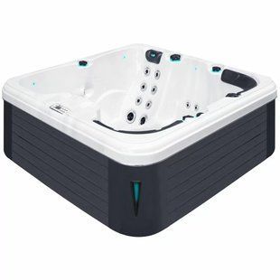 Гидромассажный бассейн Passion Spas Refresh (204х204х85 см), Серебристо-белый