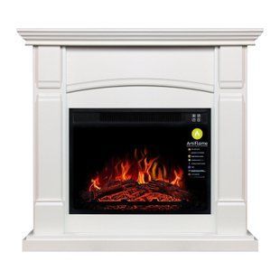 Каминокомплект ArtiFlame MANCHESTER AF23S БЕЛЫЙ ДУБ (СО ЗВУКОМ)
