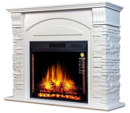 Камінокомплект ArtiFlame ALIOTH AF28S БІЛИЙ Б'ЯНКО (ЗІ ЗВУКОМ)