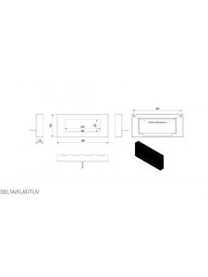 Біокамін Kratki DELTA FLAT із сертифікатомTUV