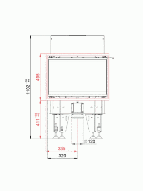 Каминная топка BeF FEEL 6 C