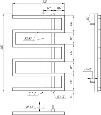 Сушка для рушників Mogiana 120x53 см