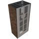 Камін Kratki FLOKI BOX лівий 8 kW &Oslash; 160 в обудові з керамограніту OXIDE MORO