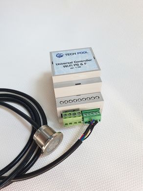 Комплект Tech-Pool Universal Controller Wi-Fi PS&F + Piezo Switch для управління атракціонами басейну
