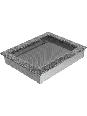 Вентиляційна решітка Kratki 22x30 см чорно-срінба