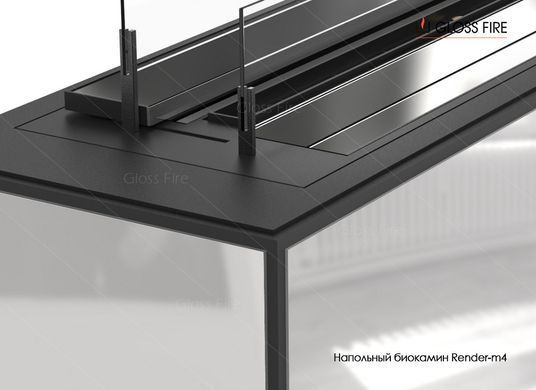 Підлоговий біокамін Render-m4 GlossFire