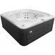 Гідромасажний басейн Aquajoy Serenity (250х230х96 см), Сріблясто-білий мармур