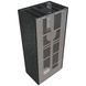 Камин Kratki FLOKI BOX левый 8 kW &Oslash; 160 в корпусе с керамогранита OXIDE NERO