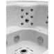 Гідромасажний басейн Aquajoy Serenity (250х230х96 см), Сріблясто-білий мармур