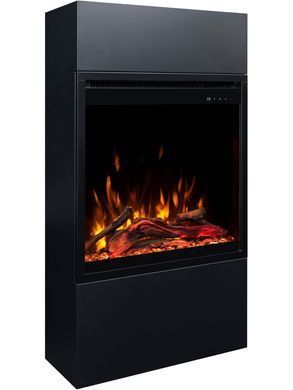 Камінокомплект ALFAMO MILOS 60 Чорний + 3D 60x60
